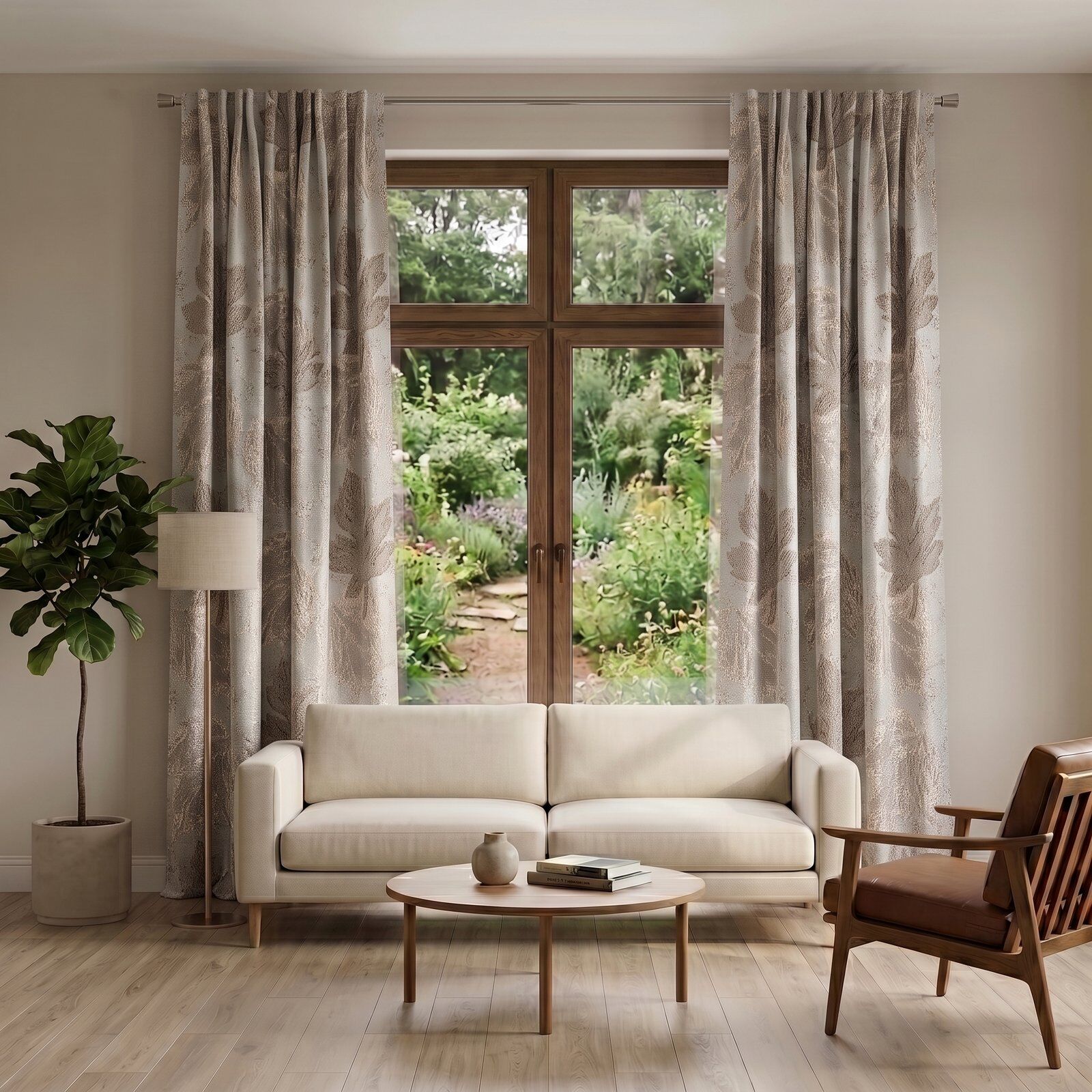 Linen-Touch Waterproof Blackout Curtains